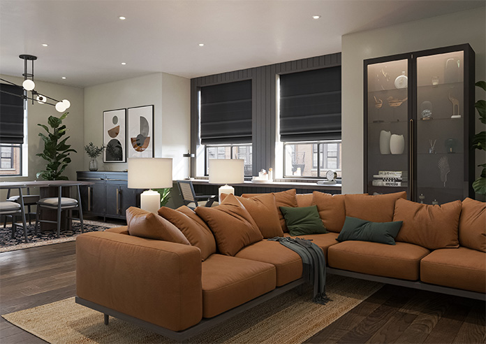 Ascot, Night Sky - Roman Blind - Image 6